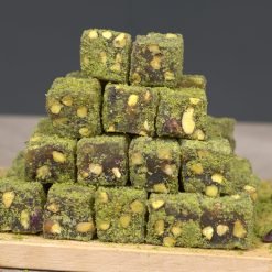 Toz Antep Fıstık Kaplı Çifte Kavrulmuş Antep Fıstıklı Lokum